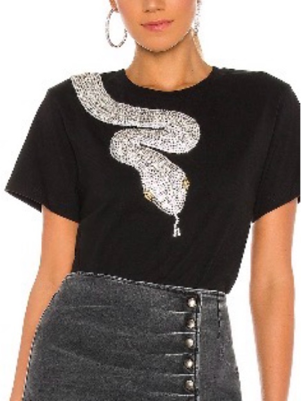 Retrofete Snake Tee in black - Picture 3 of 8